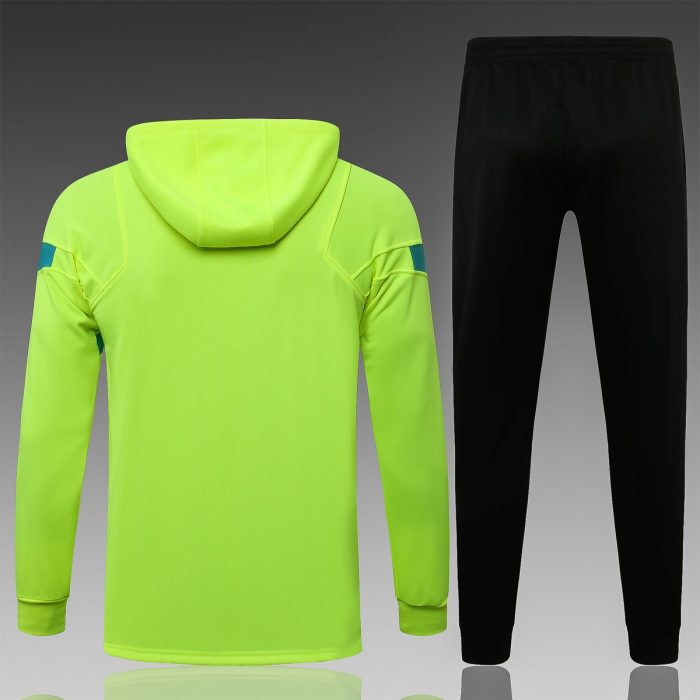 Inter Milan 21-22 Long Zip Jacket Fluorescent Green - 图片 8