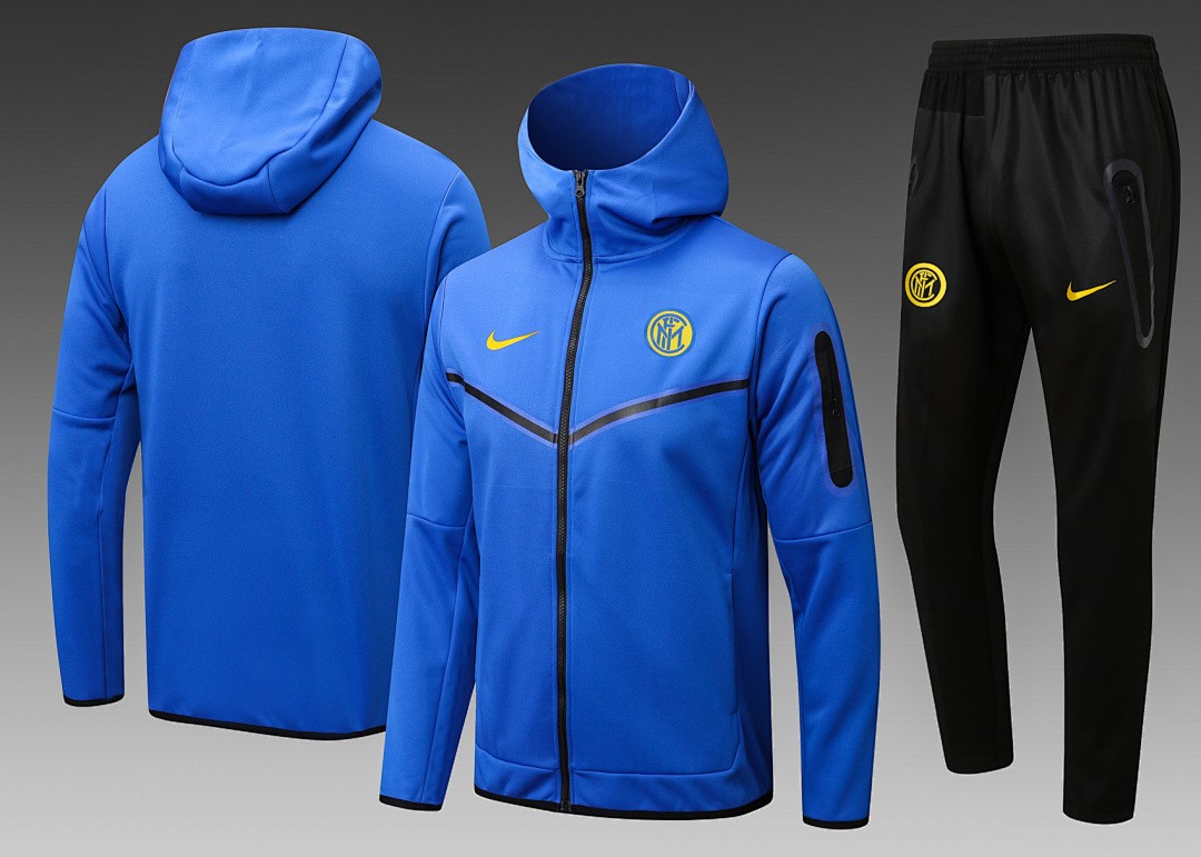 JER-5835_1 Inter Milan 22/23 Long Zip Jacket Colorful Blue - 图片 1