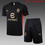 AC Milan 24-25 Black Short Sleeve Training Shirt