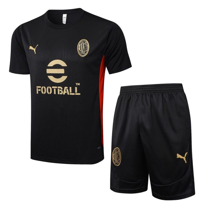 AC Milan 24-25 Black Short Sleeve Training Shirt - 图片 8