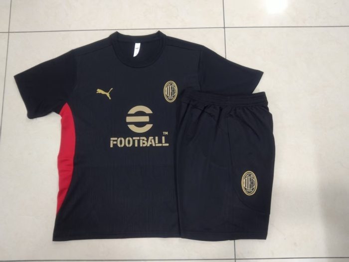 AC Milan 24-25 Black Short Sleeve Training Shirt - 图片 9