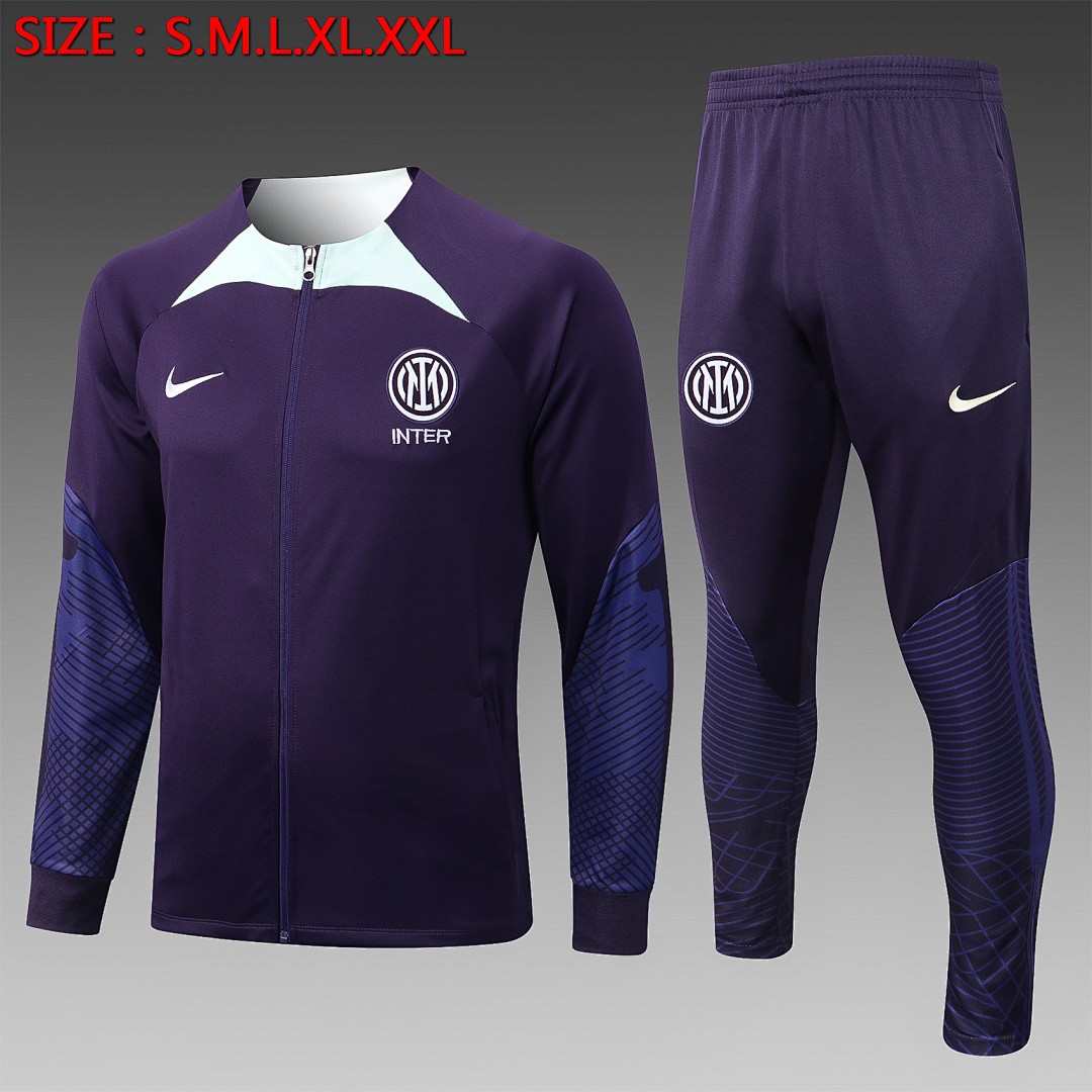 Inter Milan 22/23 Long Zip Jacket Light Purple