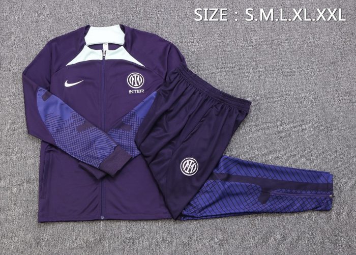 Inter Milan 22/23 Long Zip Jacket Light Purple - 图片 8
