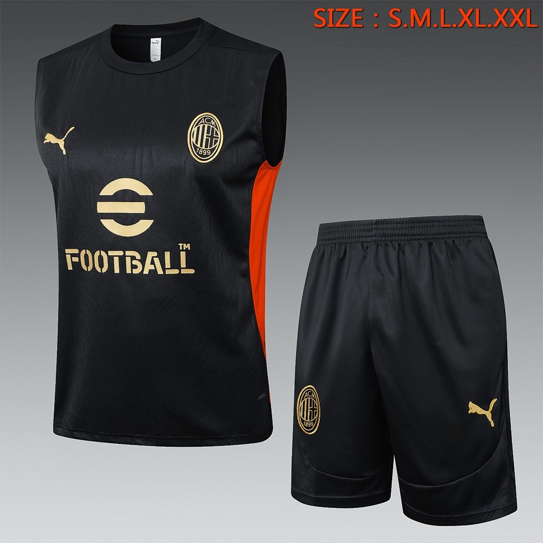 JER-5839_1 AC Milan 24-25 Vest Black - 图片 1