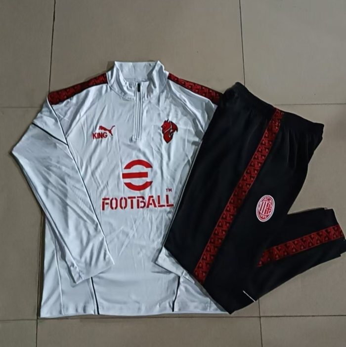 AC Milan 25/26 Half Zip Jacket White - 图片 9