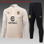 AC Milan 24-25 Kids' Half-Zip Jacket in Apricot - 图片 2