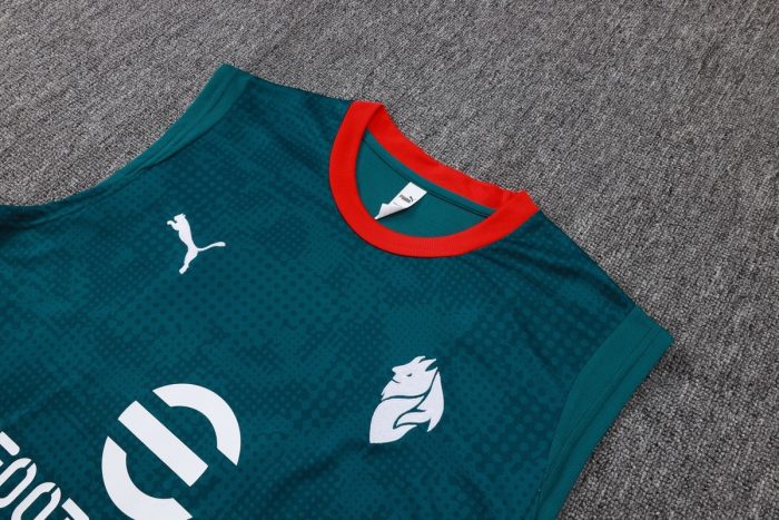 AC Milan Green Splatter Vest - 图片 6