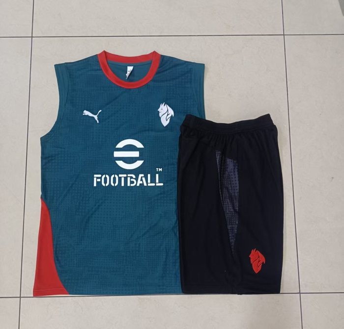 AC Milan Green Splatter Vest - 图片 9