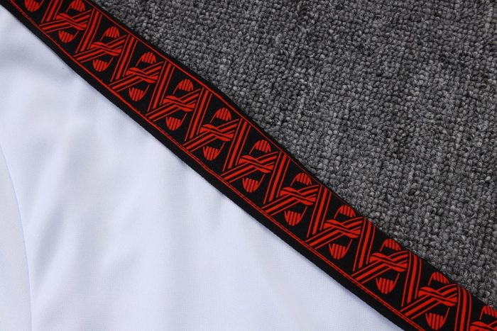 AC Milan White Long Zipper Jacket - 图片 5