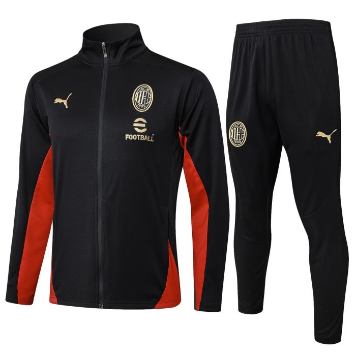 AC Milan 24-25 Black Long Zipper Jacket - 图片 8