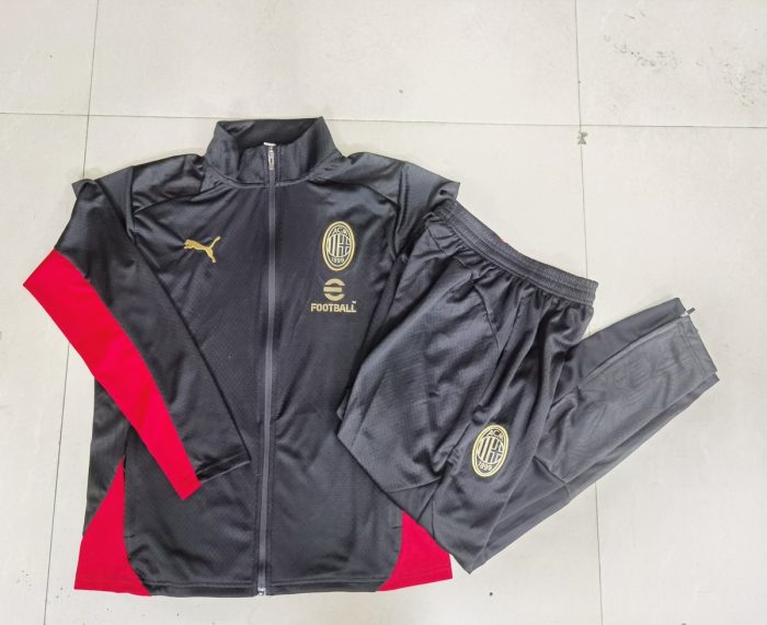 AC Milan 24-25 Black Long Zipper Jacket - 图片 9