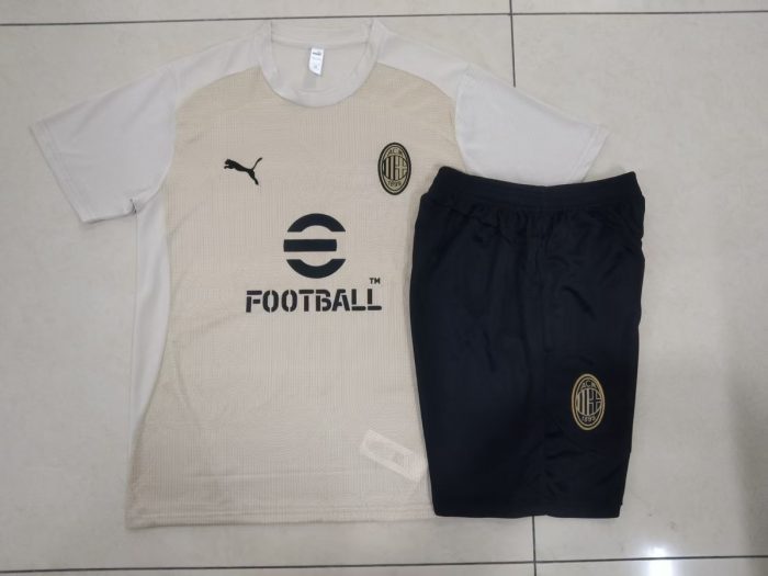 AC Milan 24-25 Short Sleeve Training T-Shirt Apricot - 图片 9