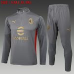 AC Milan 24-25 Half Zip Jacket Grey Player Version