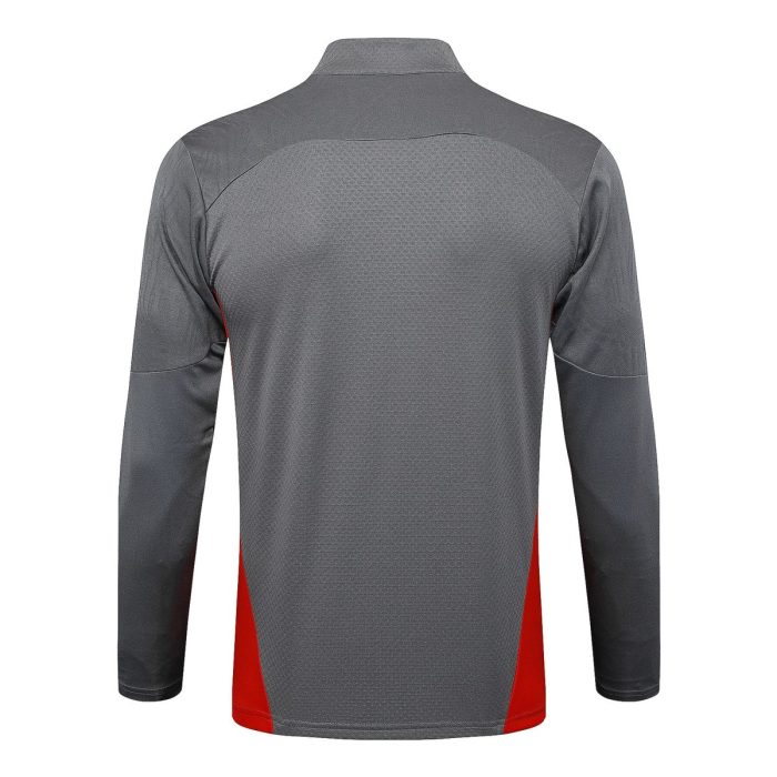 AC Milan 24-25 Half Zip Jacket Grey Player Version - 图片 3