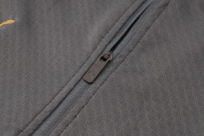 AC Milan 24-25 Half Zip Jacket Grey Player Version - 图片 8