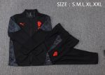 AC Milan Black Spray Print Long Zipper Jacket - 图片 2