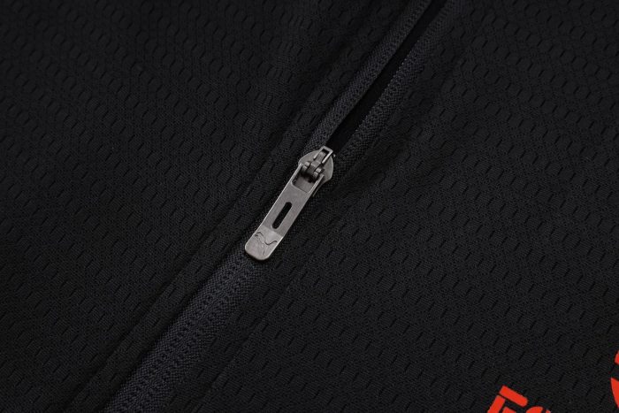 AC Milan Black Spray Print Long Zipper Jacket - 图片 4