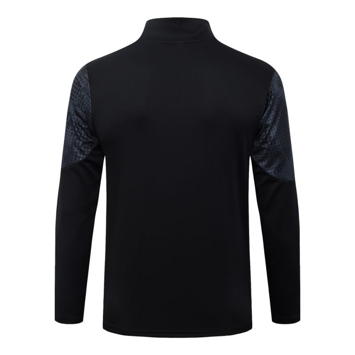 AC Milan Black Spray Print Long Zipper Jacket - 图片 6