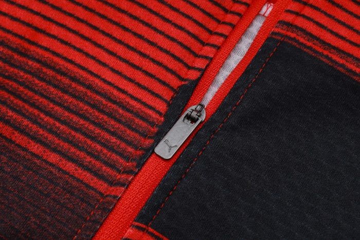 AC Milan 24-25 Red Ink Splatter Half-Zip Jacket (Player Version) - 图片 6