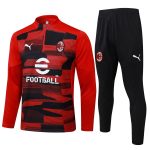 AC Milan 24-25 Red Ink Splatter Half-Zip Jacket (Player Version) - 图片 8