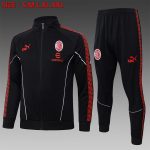 AC Milan Black Long Zipper Jacket
