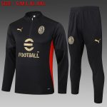 AC Milan 24-25 Black Half-Zip Jacket (Player Version)