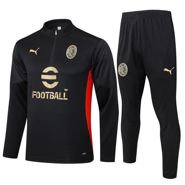 AC Milan 24-25 Black Half-Zip Jacket (Player Version) - 图片 8