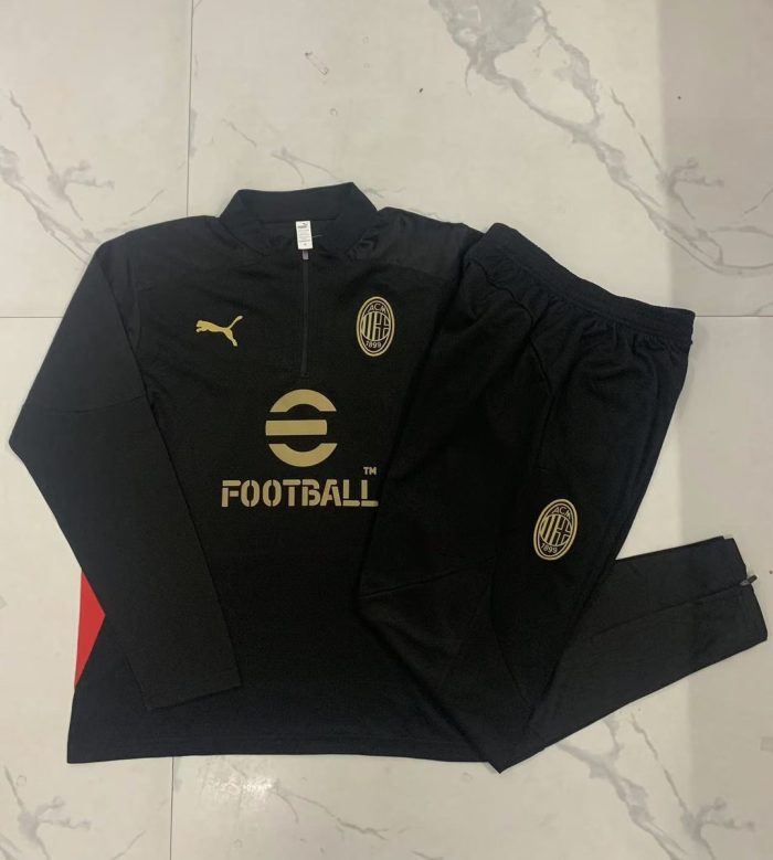 AC Milan 24-25 Black Half-Zip Jacket (Player Version) - 图片 9