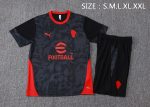 AC Milan Black Splatter Short Sleeve Training T-Shirt - 图片 5