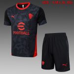 AC Milan Black Splatter Short Sleeve Training T-Shirt - 图片 8