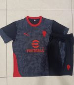 AC Milan Black Splatter Short Sleeve Training T-Shirt - 图片 9