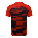AC Milan 24-25 Short Sleeve Red Black Splatter Training T-Shirt - 图片 7