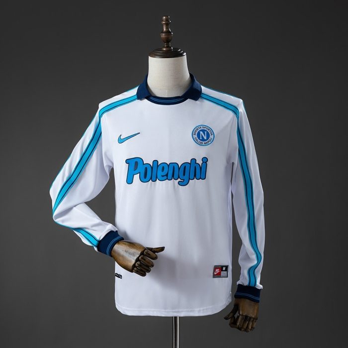 Napoli 1998/1999 Away Long-Sleeve Retro Jersey - 图片 2