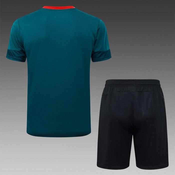 AC Milan Green Splatter Short Sleeve Training T-Shirt - 图片 6