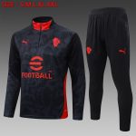 AC Milan 25/26 Half-Zip Black Ink Jacket