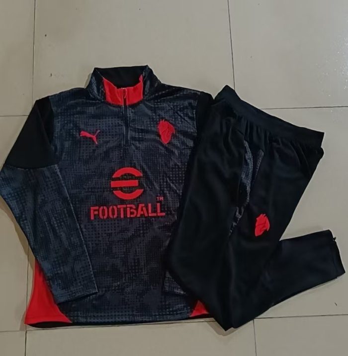 AC Milan 25/26 Half-Zip Black Ink Jacket - 图片 9