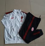 AC Milan White Children's Long Zipper Jacket - 图片 4