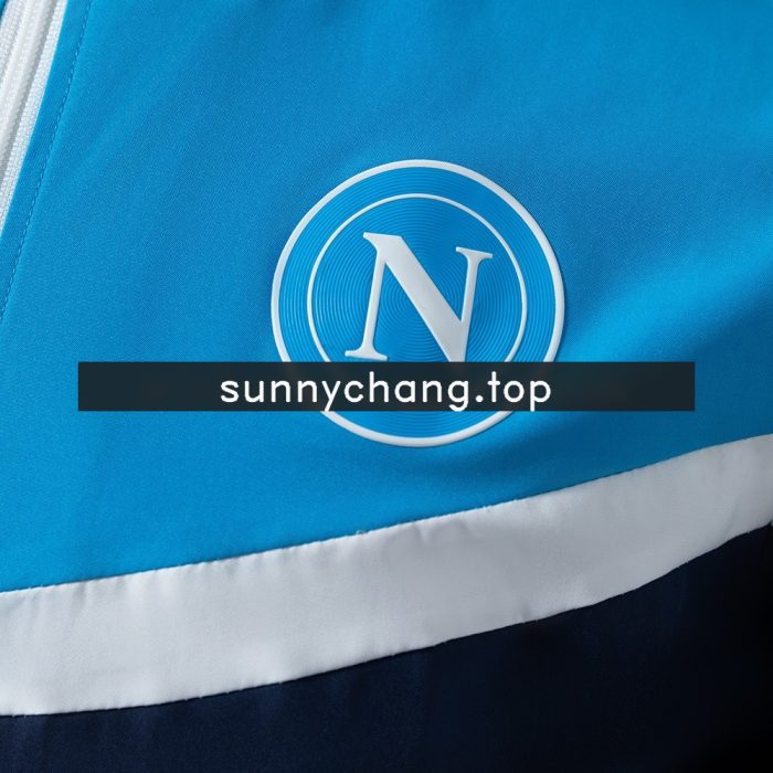 Napoli 25/26 Windbreaker - Blue - 图片 8