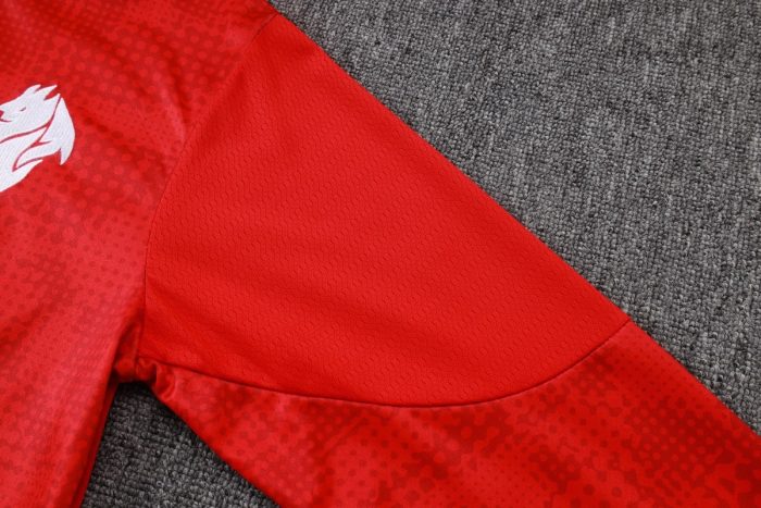 AC Milan 25/26 Half-Zip Red Spray Print - 图片 5
