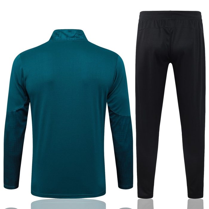AC Milan Dark Green Splatter Half-Zip Jacket - 图片 6
