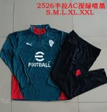AC Milan Dark Green Splatter Half-Zip Jacket - 图片 9