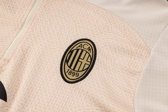 AC Milan 24-25 Half-Zip Jacket Apricot Ink (Player Version) - 图片 6