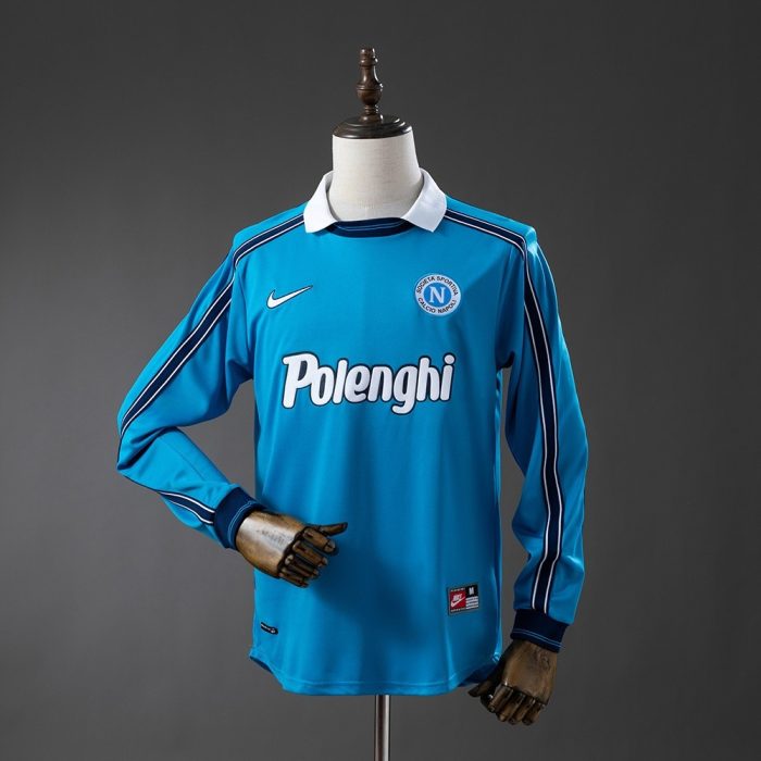 Napoli 1998-1999 Home Long-Sleeve Retro Jersey - 图片 3