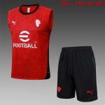 AC Milan Red Spray Ink Vest