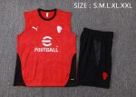 AC Milan Red Spray Ink Vest - 图片 2