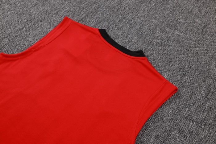 AC Milan Red Spray Ink Vest - 图片 3