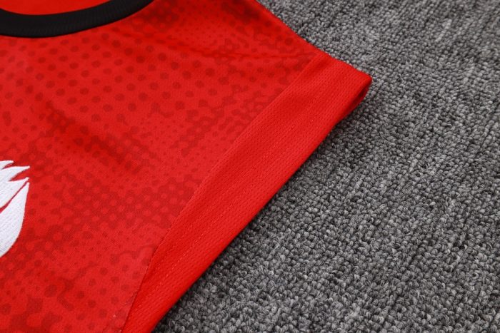 AC Milan Red Spray Ink Vest - 图片 5