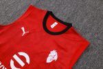 AC Milan Red Spray Ink Vest - 图片 6