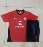 AC Milan Red Splatter Short Sleeve Training T-Shirt - 图片 9