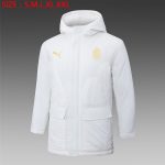 AC Milan 24/25 White Cotton Jacket with Gold Badge